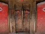 Intricate door found in Yatkha Bahal courtyard