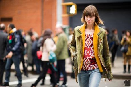 Street Style Inspiration! Love this colorful look on Anya...