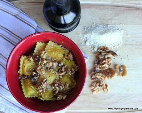 Ravioli with Browned Butter Balsamic Sauce
