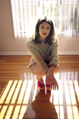 Lucy Griffiths photographed in her Los Angeles apartment