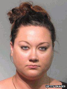 Police mug shot of Shellie Zimmerman, whose husband is accused of shooting unarmed black teenager Trayvon Martin, after she was arrested on a perjury charge on 12 June