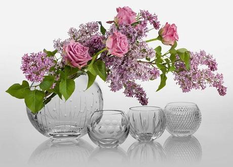 Wedding vases and votives from Cumbria Crystal (1)