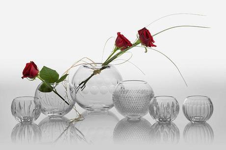 Wedding vases and votives from Cumbria Crystal (2)