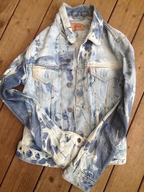 tie dye levi jacket