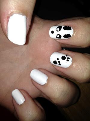 nail of the week: panda nails