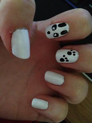 nail of the week: panda nails