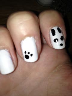 nail of the week: panda nails