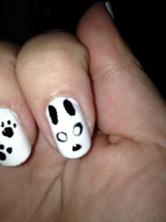 nail of the week: panda nails