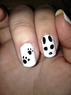 nail of the week: panda nails