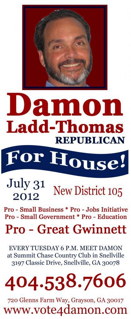 Damon Ladd-Thomas Deserves Your Vote for New District 105 in Georgia’s House of Representatives