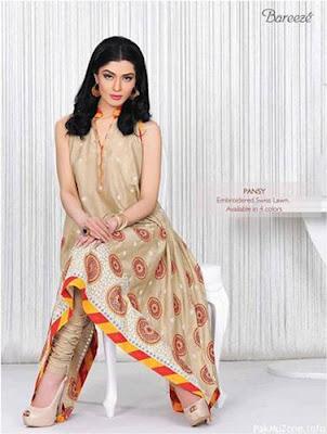 Embroidered Swiss Lawn Collection 2012 by Bareeze