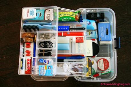 Top 10 items in the Bridal Emergency Kit