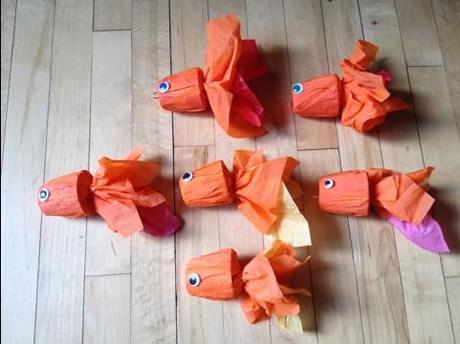 All About the Packaging: Crepe Paper Goldfish