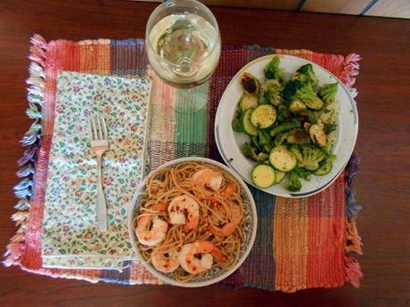 Spicy Shrimps and Noodles. SO Delicious Coconut Milk Yogurt… it’s really good!