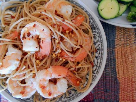 Spicy Shrimps and Noodles. SO Delicious Coconut Milk Yogurt… it’s really good!