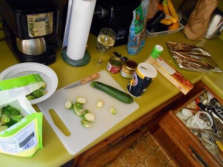 Spicy Shrimps and Noodles. SO Delicious Coconut Milk Yogurt… it’s really good!