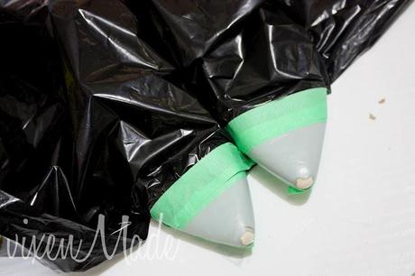 Spray Painted Color Block Shoes