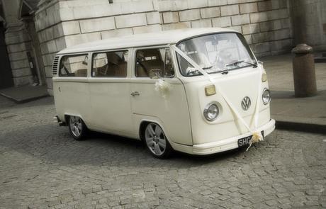 A little white wedding camper van with a story!