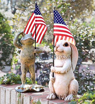 Choose between a frog or rabbit to show your American spirit