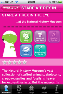 London Unlocked iPhone / iPad App and Guide Book, National History Museum