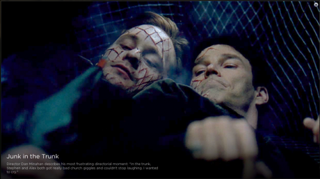 The trunk scene that caused the giggles for Alexander Skarsgård and Stephen Moyer