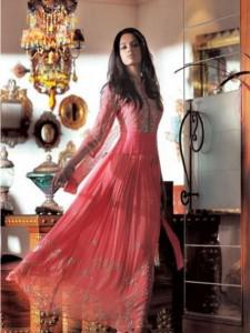 Latest Stylish Frock with Churidar Pajama 2012 And Salwar Kameez