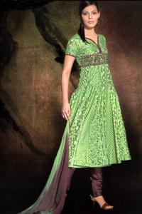 Latest Stylish Frock with Churidar Pajama 2012 And Salwar Kameez