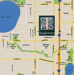 Tangletown Mpls Map
