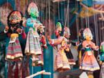 Colourful string puppets for sale