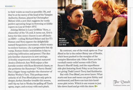 True Blood in EW – 5th Season Commences with Gratifying Energy