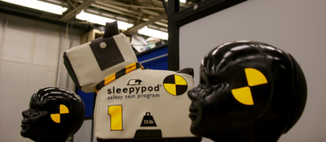 Sleepypod 12-pound weighted 'Max' was used as a test dummy.: image via sleepypod.com