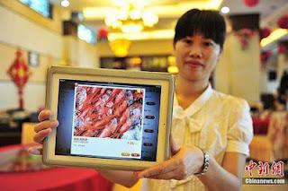 ipad used in restaurant