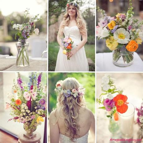 Summer Wildflower Theme Wedding