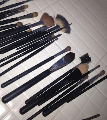 how to: wash make-up brushes
