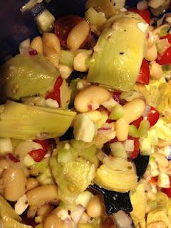 A recipe of my very own! White Bean & Artichoke Salad