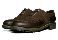 For Queen And Country Brogue:  Grenson X Barbour Marske Country Brogue