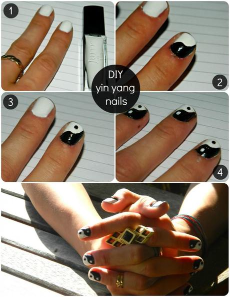 diy yin yang nails