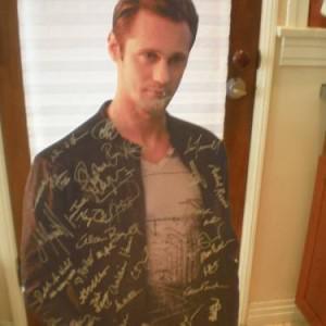 Signed cut out of Alexander Skarsgård