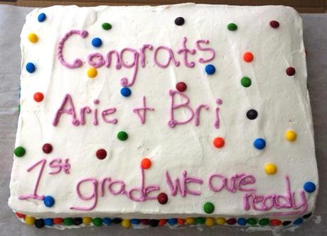 Kindergarten Graduation Rainbow Cake