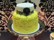 Black Yellow Table Cakes Joanne Charmand