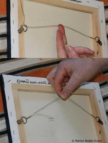 How to hang a canvas