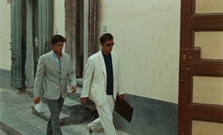 Purple Noon: Alain Delon Tailored in Summer-Weight Gray Purple Noon: Alain Delon Tailored in Summer-Weight Gray