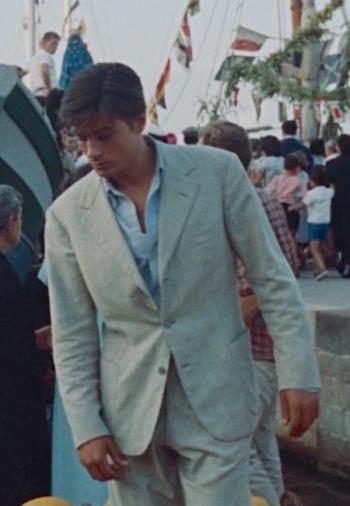 Purple Noon: Alain Delon Tailored in Summer-Weight Gray Purple Noon: Alain Delon Tailored in Summer-Weight Gray