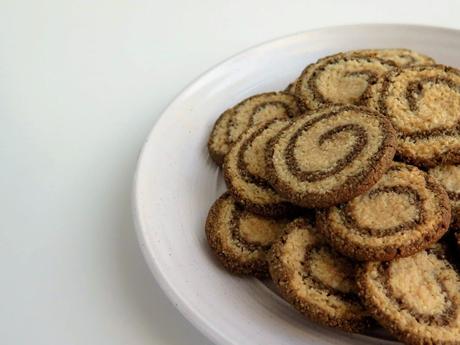 Hojicha Pinwheel Cookies