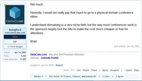 Polls at Namepros and TheDomains don’t seem like most want to pay for a Virtual Conference