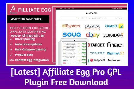 [Latest] Affiliate Egg Pro GPL Plugin Free Download