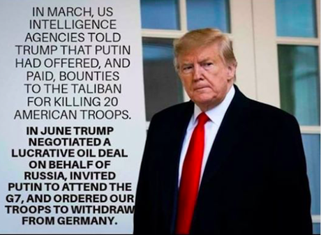 Russia Puts Bounty On U.S. Soldiers - Trump Does NOTHING!