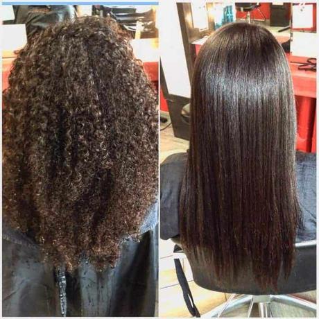 chemical hair straightening