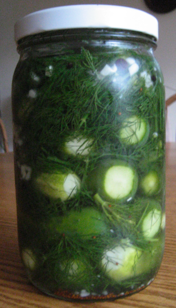 MindBlog's half-sour pickle recipe