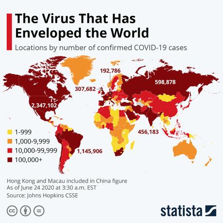Chart: The Coronavirus is Almost Everywhere | Statista
